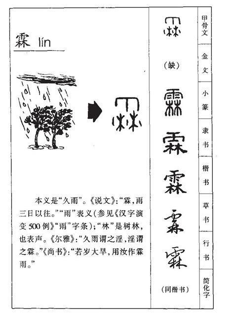 霖日意思|霖字的含义